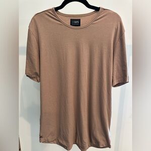 Dak Prescott Owned CUTS Curve-Hem Tee – Taupe Neutral – Men’s XL